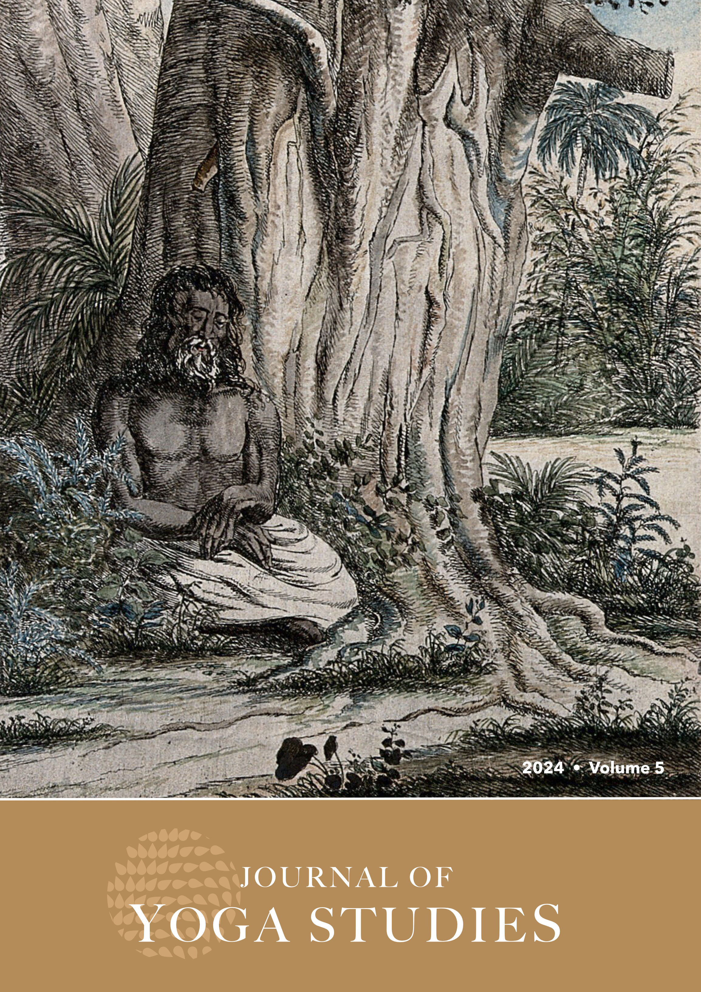 Journal of Yoga Studies, Volume 5 (2024) with an illustration of a Hindu ascetic seated under a tree, near Calcutta, West Bengal. Coloured etching by François Balthazar Solvyns, 1799. Wellcome Collection.